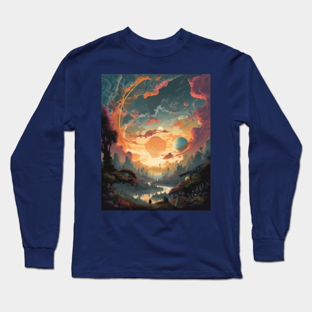 Midgar spectrum Long Sleeve T-Shirt by Mr Bushido